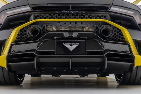 Đối với Lamborghini STO Carbon Fiber Body Kit STO nâng cấp kiểu Vors Mặt trước môi khuếch tán mặt bên Mũi áo khoác Carbon Fiber Body Kit