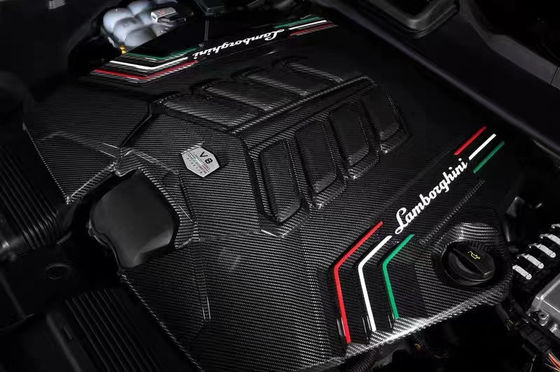 2019 Đen Lamborghini Body Kit Khô Carbon Fiber Engine Nội thất bảo vệ khiên