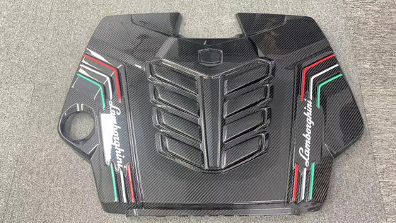 2019 Đen Lamborghini Body Kit Khô Carbon Fiber Engine Nội thất bảo vệ khiên