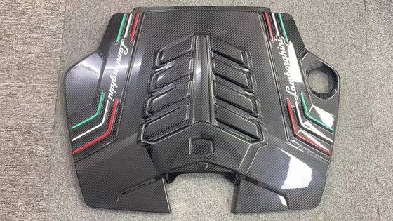 2019 Đen Lamborghini Body Kit Khô Carbon Fiber Engine Nội thất bảo vệ khiên