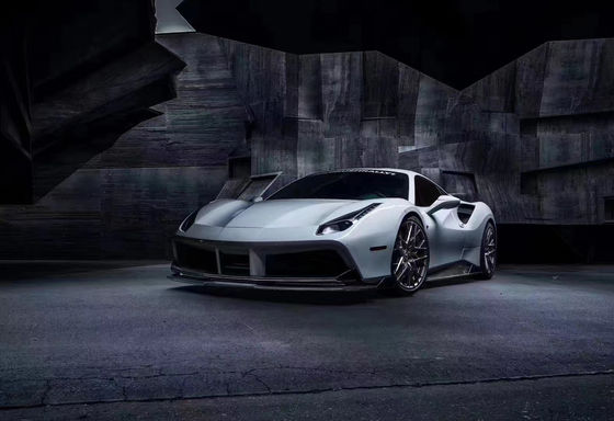 Đối với Ferrari 488 Carbon Fiber Body Kit 488 nâng cấp Vors Style Carbon Fiber Front Lip Diffuser Spoiler Body Kit