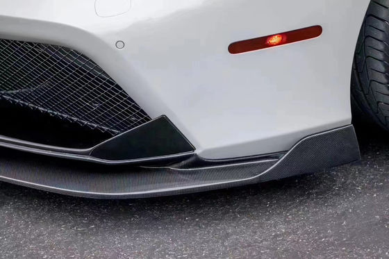 Đối với Ferrari 488 Carbon Fiber Body Kit 488 nâng cấp Vors Style Carbon Fiber Front Lip Diffuser Spoiler Body Kit