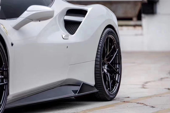 Đối với Ferrari 488 Carbon Fiber Body Kit 488 nâng cấp Vors Style Carbon Fiber Front Lip Diffuser Spoiler Body Kit