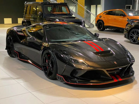 Đối với Ferrari F8 Carbon Fiber Body Kit F8 nâng cấp KEYVANY phong cách Mặt trước xẻo Diffuser Spoiler Body Kit