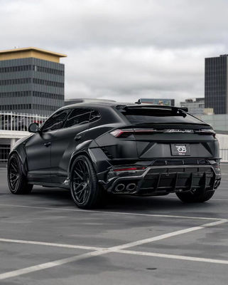 Đen Lamborghini cơ thể URUS nâng cấp 1016 Hood Spoiler Wide Body Kit
