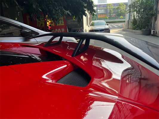 Đối với Ferrari F8 Carbon Fiber Spoiler F8 nâng cấp Novi Style Carbon Fiber Tail Spoiler