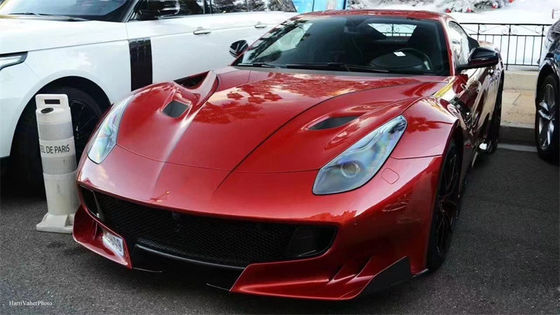 Đối với Ferrari F12 Carbon Fiber Hood F12 nâng cấp TDF Style Carbon Fiber Hood Body Kit