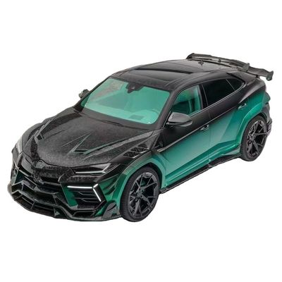 280mm Lamborghini Body Kit URUS MSY phong cách phía trước và phía sau Bumper Spoiler Hood Kit Xanh