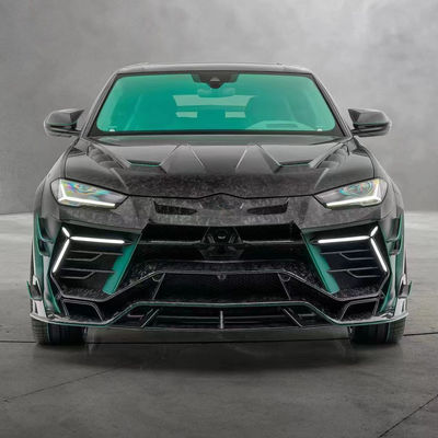 280mm Lamborghini Body Kit URUS MSY phong cách phía trước và phía sau Bumper Spoiler Hood Kit Xanh