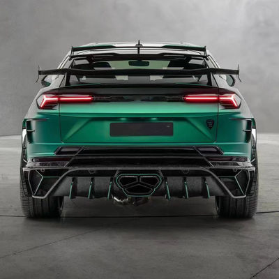 280mm Lamborghini Body Kit URUS MSY phong cách phía trước và phía sau Bumper Spoiler Hood Kit Xanh