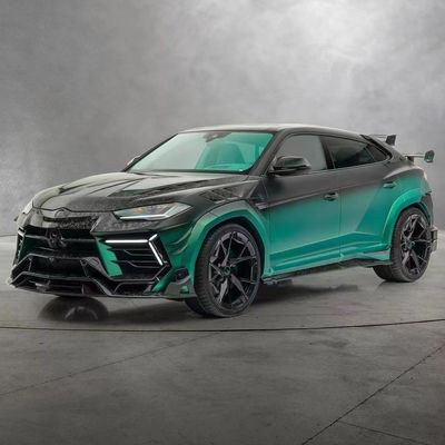 280mm Lamborghini Body Kit URUS MSY phong cách phía trước và phía sau Bumper Spoiler Hood Kit Xanh