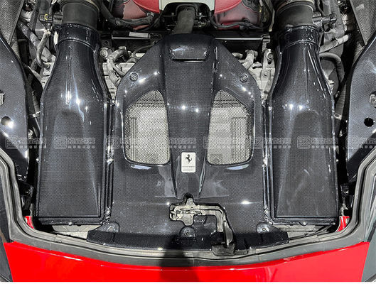 Phụ tùng ô tô cho Ferrari 812 Nội thất sợi cacbon 812 Vệ chắn cửa khẩu động cơ sợi cacbon