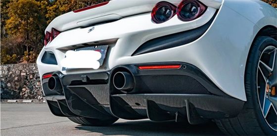 Phụ tùng ô tô cho Ferrari F8 Carbon Fiber Body Kit F8 nâng cấp Novi Style Diffuser Carbon Fiber Diffuser