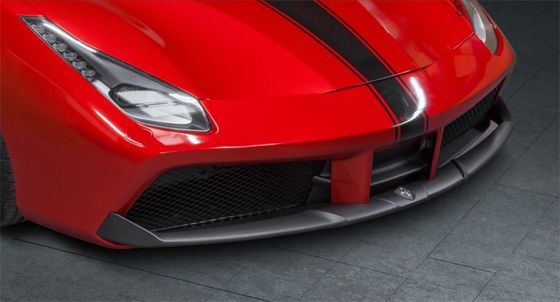 Đối với Ferrari 488 Carbon Fiber Body Kit 488 nâng cấp Capristo Style Carbon Fiber Front Lip Diffuser Spoiler