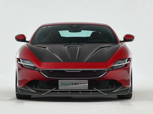 Sợi carbon khô cho Ferrari ROMA Carbon Fiber Body KitROMA Carbon Fiber Front Lip Diffuser Spoiler Hood Grill Body Kit