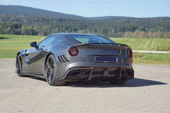 Đối với Ferrari F12 Bộ cơ thể sợi carbon khô F12 Phong cách MSY nâng cấp Mặt trước và phía sau Bumper Spoiler Hood