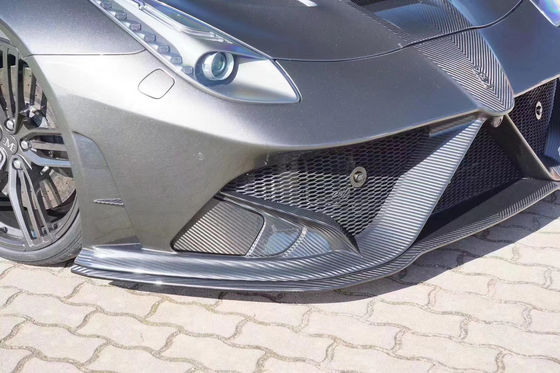 Đối với Ferrari F12 Bộ cơ thể sợi carbon khô F12 Phong cách MSY nâng cấp Mặt trước và phía sau Bumper Spoiler Hood
