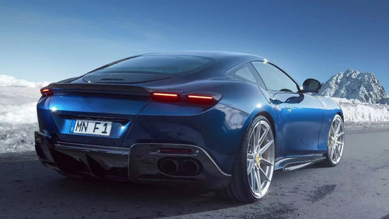 Đối với Ferrari Roma Carbon Fiber Body Kit Roma nâng cấp phong cách mới Carbon Fiber Front Lip Diffuser Spoiler Side Skirt Body Kit