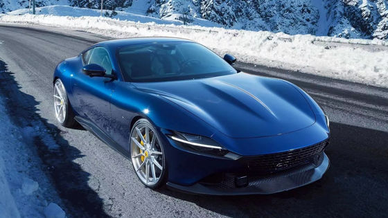 Đối với Ferrari Roma Carbon Fiber Body Kit Roma nâng cấp phong cách mới Carbon Fiber Front Lip Diffuser Spoiler Side Skirt Body Kit