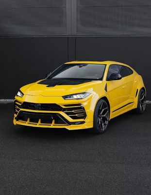 Yellow Lamborghini Urus Body Kit Carbon Fiber Lưỡi trước Xe sang trọng Diffuser Widebody Kit