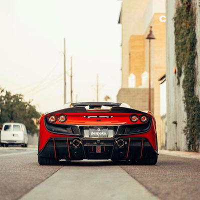 240 X 80 X 50mm Ferrari Body Kit KEYV phong cách Mặt trước Splitter Diffuser Carbon Fiber