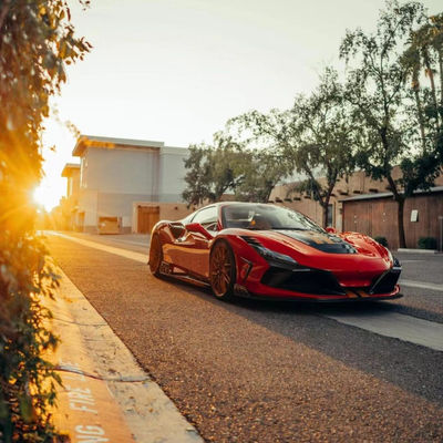240 X 80 X 50mm Ferrari Body Kit KEYV phong cách Mặt trước Splitter Diffuser Carbon Fiber