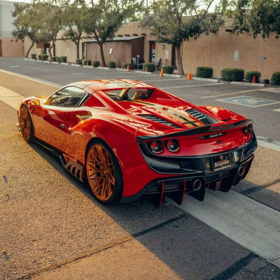 240 X 80 X 50mm Ferrari Body Kit KEYV phong cách Mặt trước Splitter Diffuser Carbon Fiber