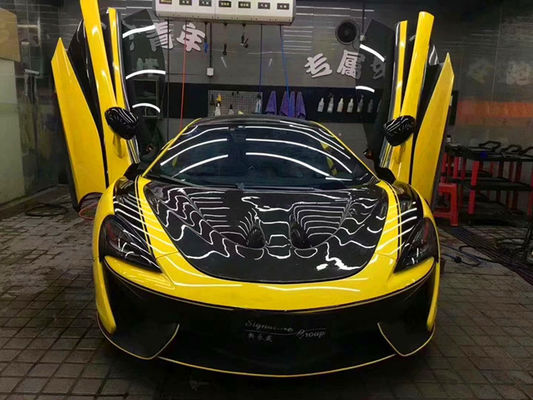 Sợi cacbon chất lượng cao cho McLaren 570S 540C 650S 600LT nâng cấp P1 phong cách khô sợi cacbon Hood