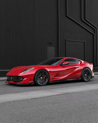 1016 Ferrari Body Kit 812 190mm Carbon Fiber bộ khuếch tán bơm phía trước Spoiler