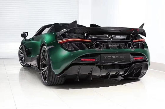 Carbon Fiber Carbon Fiber Body Kit cho McLaren 720S 720 nâng cấp TOPCAR phong cách Mặt trước Lôi phía sau Diffuser Spoiler Cover