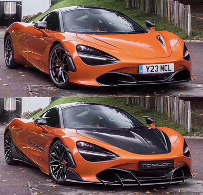 Carbon Fiber Carbon Fiber Body Kit cho McLaren 720S 720 nâng cấp TOPCAR phong cách Mặt trước Lôi phía sau Diffuser Spoiler Cover