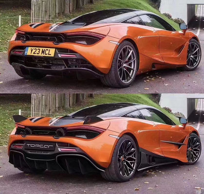 Carbon Fiber Carbon Fiber Body Kit cho McLaren 720S 720 nâng cấp TOPCAR phong cách Mặt trước Lôi phía sau Diffuser Spoiler Cover