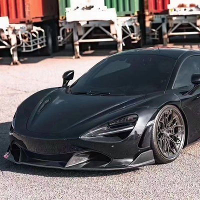 Bộ cơ thể sợi carbon chất lượng cao cho McLaren 720S 720S Sợi carbon Mặt trước Xẻ phía sau Diffuser Spoiler Fins