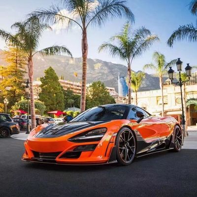 Sợi carbon khô cho McLaren 720s Carbon Fiber Body Kit 720s nâng cấp kiểu MSY phía trước và phía sau Bumper Spoiler Hood