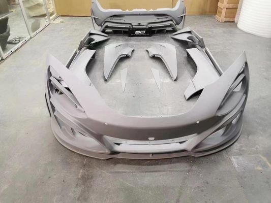 Sợi carbon khô cho McLaren 720s Carbon Fiber Body Kit 720s nâng cấp kiểu MSY phía trước và phía sau Bumper Spoiler Hood