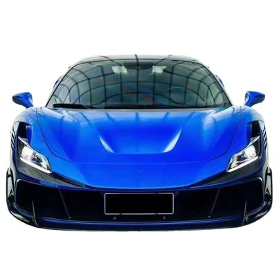 Blue F8 Ferrari Body Kit F8 MSY phong cách Mặt trước Bumper Lips Body Kit Spoiler Side Skirts