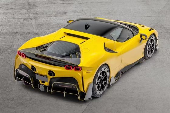 SF90 Ferrari Body Kit MSY phong cách Carbon Fiber phía sau Bumper môi Spoiler Side Skirt