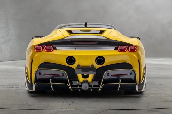 SF90 Ferrari Body Kit MSY phong cách Carbon Fiber phía sau Bumper môi Spoiler Side Skirt