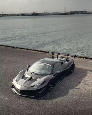 458 Ferrari Body Kit LB phong cách Bốp phía trước và phía sau 2011 - 2014 Hood Spoiler For Car