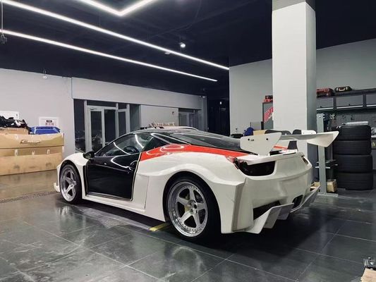 458 Ferrari Body Kit LB phong cách Bốp phía trước và phía sau 2011 - 2014 Hood Spoiler For Car