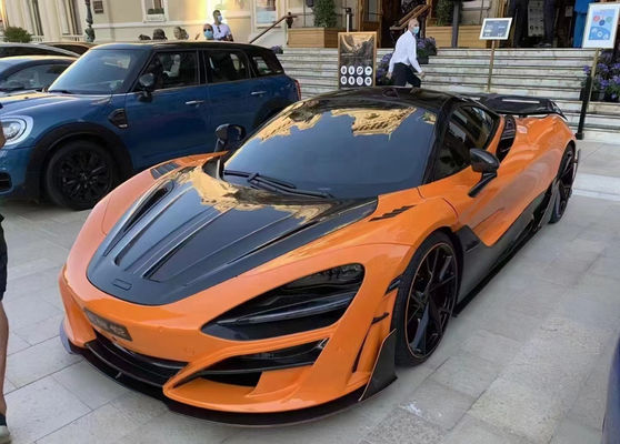 Đối với McLaren 720s Bộ cơ thể sợi cacbon khô 720s Bộ cơ thể sợi cacbon nâng cấp kiểu MSY phía trước và phía sau