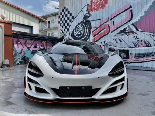 Đối với McLaren 720s Bộ cơ thể sợi cacbon khô 720s Bộ cơ thể sợi cacbon nâng cấp kiểu MSY phía trước và phía sau