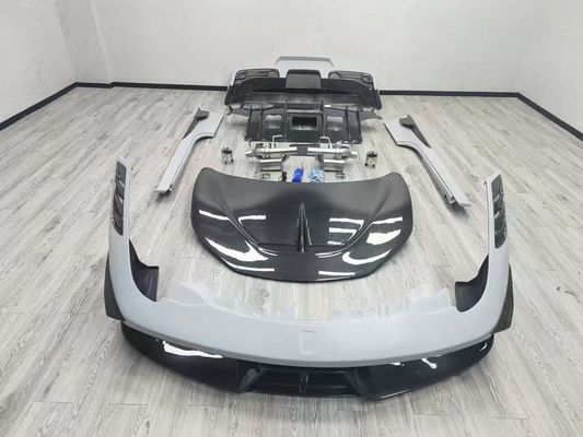Ferrari 458 Body Kit SP Style Sợi carbon phía trước và phía sau Bumper Spoiler Hood 2010-2014