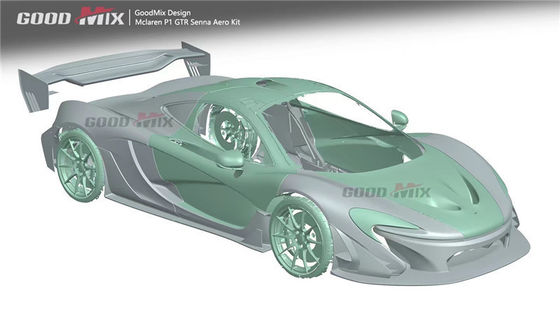 Đối với McLaren P1 Body Kit P1 Upgraded GTR Style Mặt trước và phía sau Bumper Spoilers Carbon Fiber Body Kit