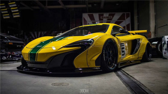 Đối với McLaren 650S 625c Wide-body Kit 650S 625c nâng cấp phong cách LB phía trước và phía sau Bumper Spoiler Widebody Kit