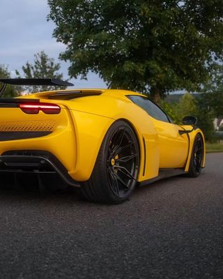 296 Ferrari Body Kit 2021 2022 Car Wheel Arch Mặt trước và phía sau Bumper Spoiler