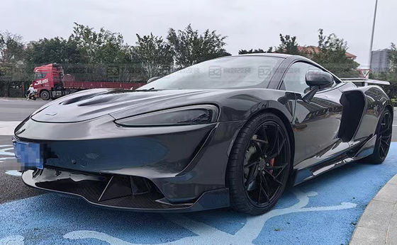 Nhựa Đen McLaren GT Body Kit Bumper Spoiler Mặt áo khoác