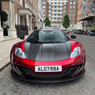 MP4 12C Mclaren Body Kit MSY phong cách phía trước phía sau Bump Spoiler Widebody Kit Đỏ Đen