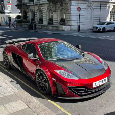 MP4 12C Mclaren Body Kit MSY phong cách phía trước phía sau Bump Spoiler Widebody Kit Đỏ Đen