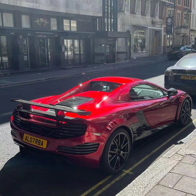 MP4 12C Mclaren Body Kit MSY phong cách phía trước phía sau Bump Spoiler Widebody Kit Đỏ Đen